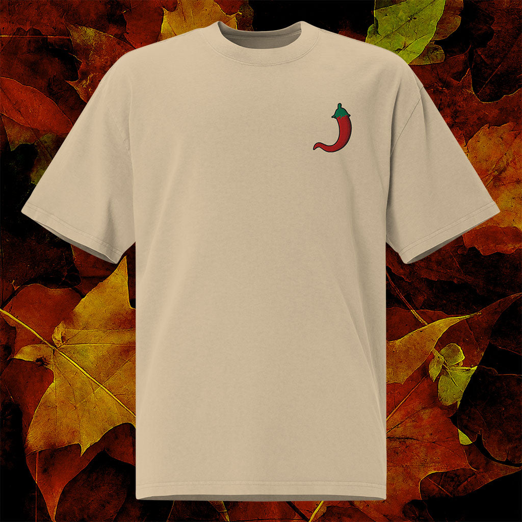 SLIME! Premium Embroidered Tee - Hot Chilli